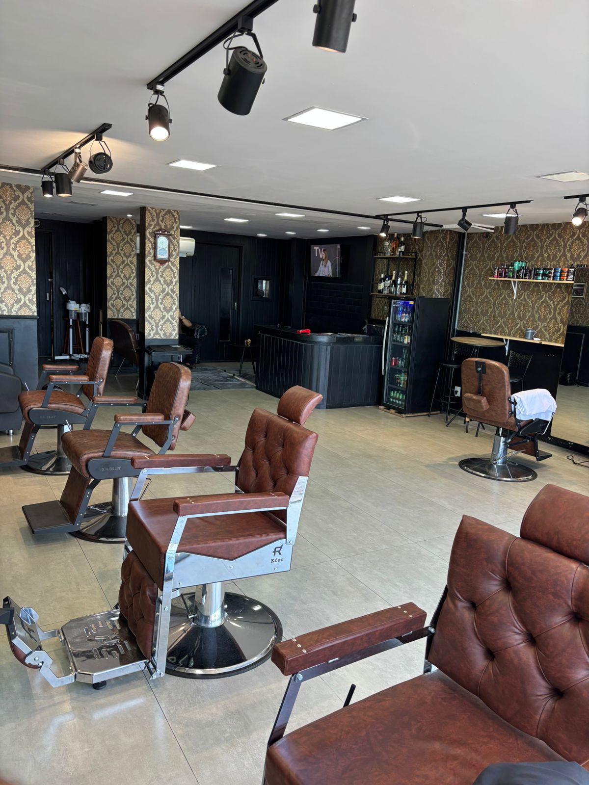 Espaço premium da Barbearia Dinastia